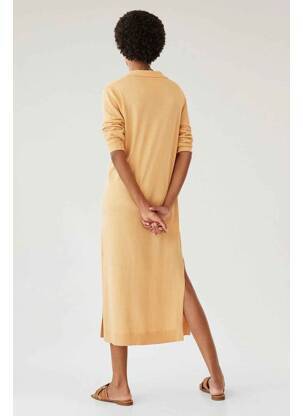 Robe pull marron MANGO femme