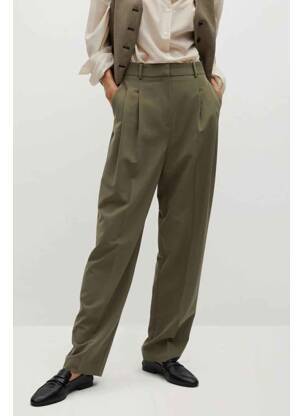 Pantalon droit vert MANGO femme