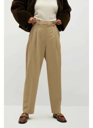 Pantalon droit marron MANGO femme