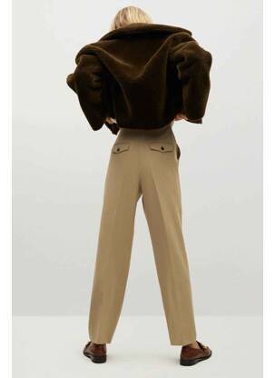 Pantalon droit marron MANGO femme