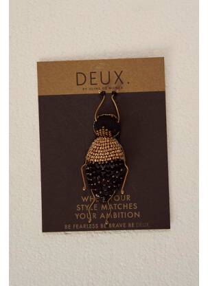 Broche noir DEUX. BY ELINE DE MUNCK pour femme