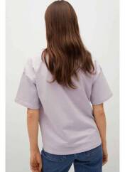 T-shirt violet MANGO pour femme seconde vue