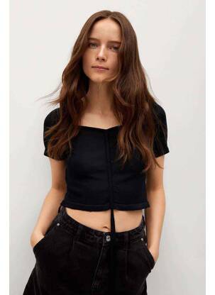 Top noir MANGO femme