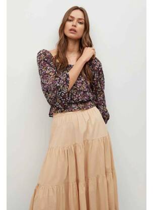 Top noir MANGO femme