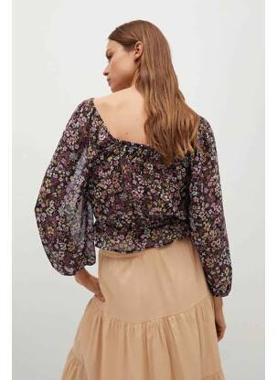 Top noir MANGO femme