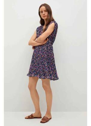 Robe mi-longue bleu MANGO femme