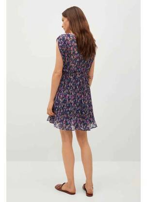 Robe mi-longue bleu MANGO femme