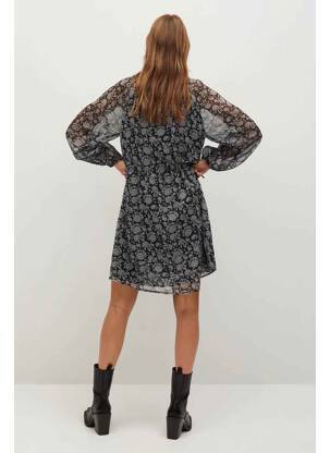 Robe mi-longue noir MANGO femme
