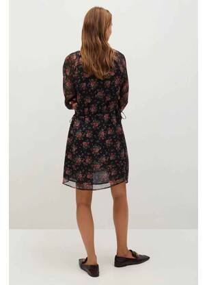 Robe mi-longue rouge MANGO femme