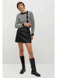 Jupe courte noir MANGO femme
