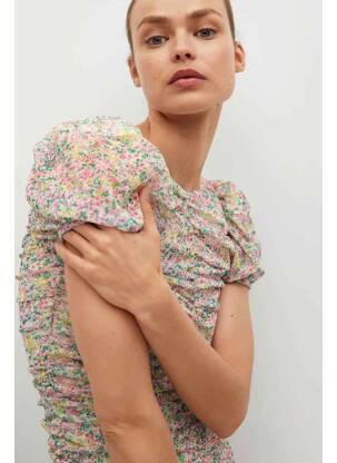 Robe courte rose MANGO femme