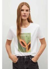 T-shirt blanc MANGO pour femme seconde vue