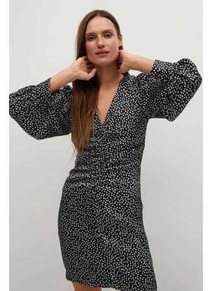Robe courte noir MANGO femme