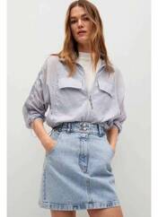 Jupe courte bleu MANGO pour femme seconde vue