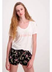 T-shirt blanc DOUBLE AGENT pour femme seconde vue