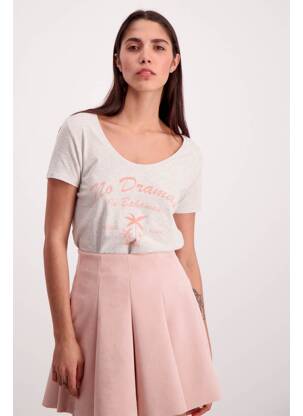 T-shirt gris DOUBLE AGENT femme