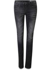 Jeans coupe slim noir EDC pour femme seconde vue