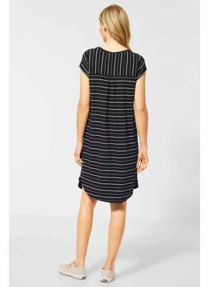 Robe mi-longue noir STREET ONE femme