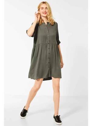 Robe mi-longue vert STREET ONE femme