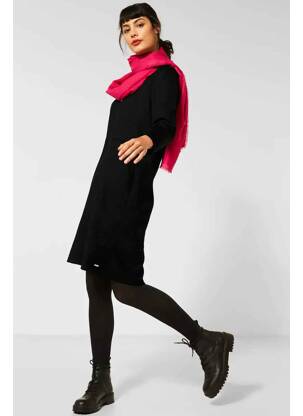Robe mi-longue noir STREET ONE femme