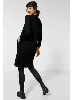 Robe mi-longue noir STREET ONE femme
