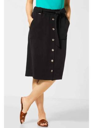 Jupe mi-longue noir STREET ONE femme