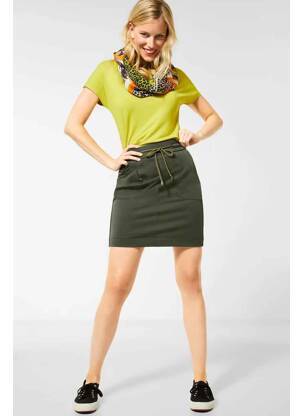 Jupe courte vert STREET ONE femme