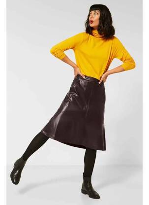 Jupe mi-longue rouge STREET ONE femme