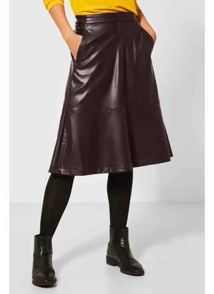 Jupe mi-longue rouge STREET ONE femme