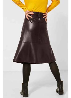 Jupe mi-longue rouge STREET ONE femme