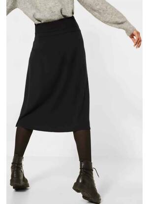 Jupe mi-longue noir STREET ONE femme