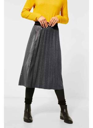 Jupe mi-longue gris STREET ONE femme