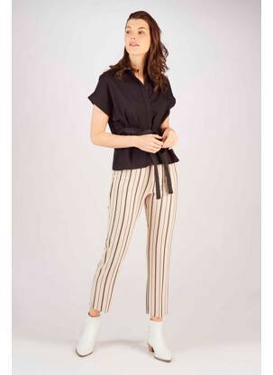 Pantalon chino beige ASTRID BLACK LABEL femme
