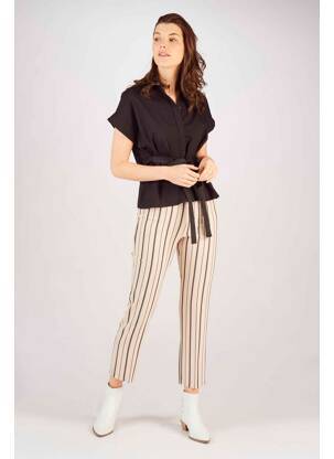 Pantalon chino beige ASTRID BLACK LABEL pour femme