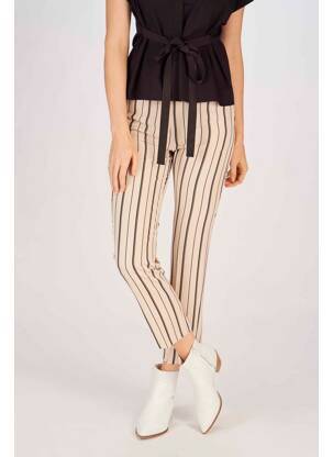 Pantalon chino beige ASTRID BLACK LABEL femme