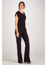 Pantalon chino noir ASTRID BLACK LABEL femme