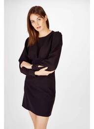 Robe mi-longue noir ASTRID BLACK LABEL femme