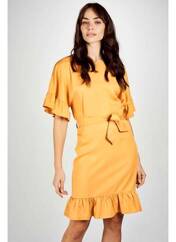 Robe mi-longue orange ASTRID BLACK LABEL pour femme seconde vue