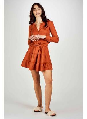 Robe courte marron ASTRID BLACK LABEL femme