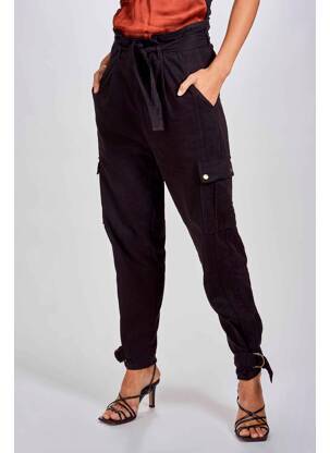 Pantalon cargo noir ASTRID BLACK LABEL femme