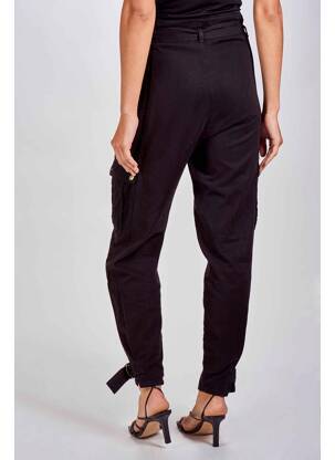 Pantalon cargo noir ASTRID BLACK LABEL femme