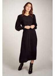 Robe mi-longue noir ASTRID BLACK LABEL femme