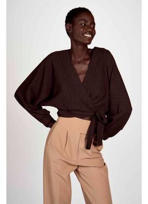 Blouse marron ASTRID BLACK LABEL femme
