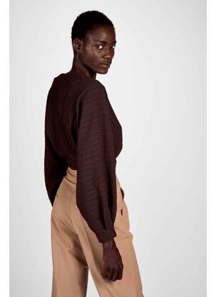 Blouse marron ASTRID BLACK LABEL femme