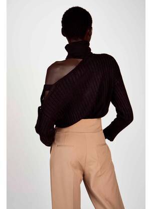 Pull col roulé noir ASTRID BLACK LABEL femme