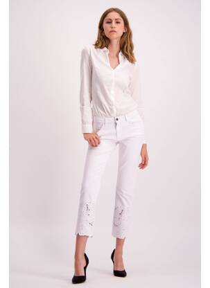 Jean coupe mom blanc ASTRID BLACK LABEL femme