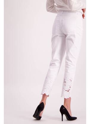 Jean coupe mom blanc ASTRID BLACK LABEL femme