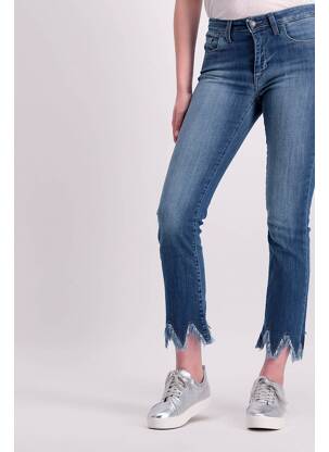Jeans coupe droite bleu ASTRID BLACK LABEL pour femme
