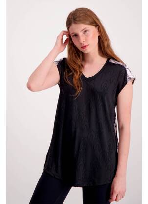 T-shirt noir ASTRID BLACK LABEL femme