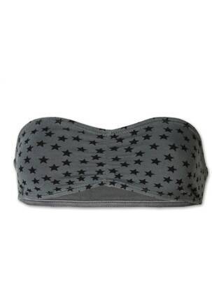 Crop top gris AB STUDIO femme